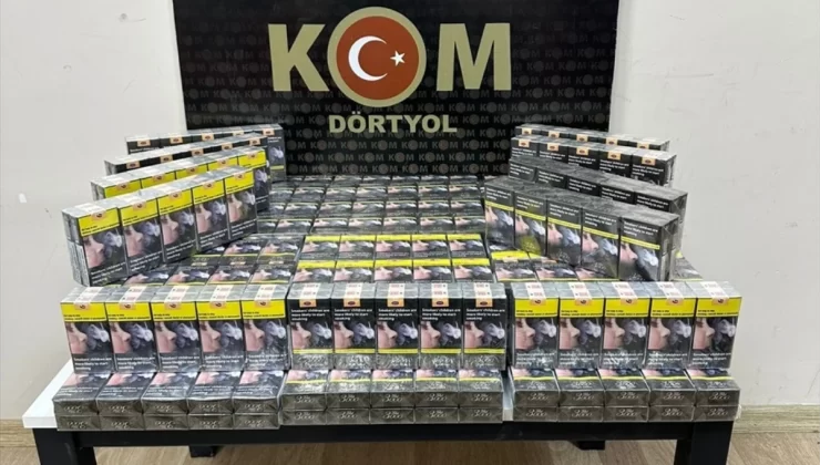 Dörtyol’da 680 paket gümrük kaçağı sigara ele geçirildi