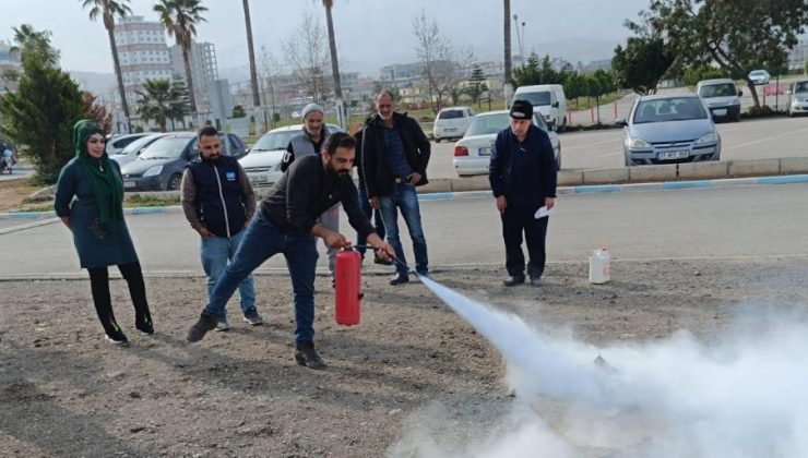 Konteyner yangınlarına karşı eğitim