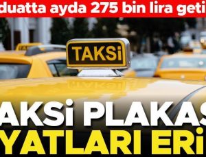 Taksi plakası fiyatları düşüşte!