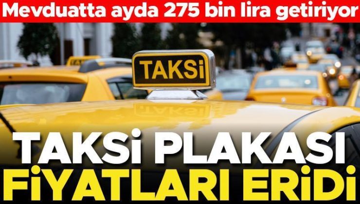 Taksi plakası fiyatları düşüşte!