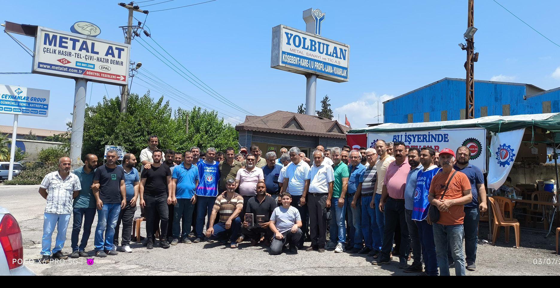 YOLBULAN GREVİNİN 120.GÜNÜNDE ŞUBE BAŞKANI GÜNGÖR’DEN KARARLILIK MESAJI