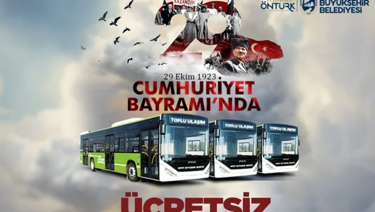 Cumhuriyet Bayramı’nda HBB Otobüsleri Ücretsiz